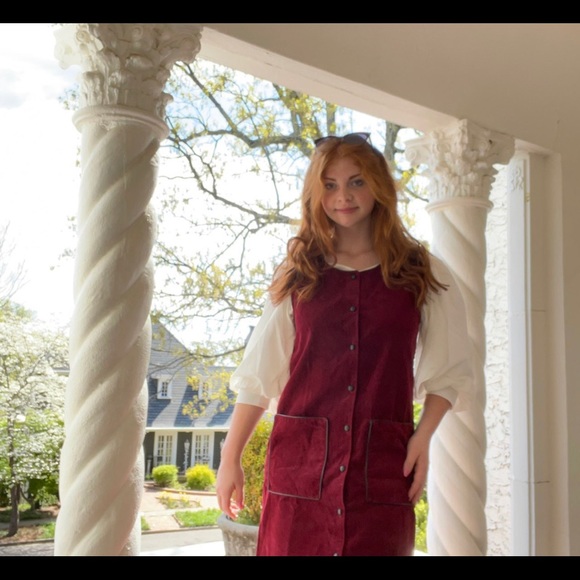 Vintage Cambridge Country red dress - Picture 2 of 4